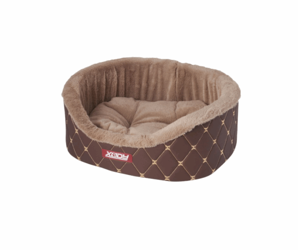 Лежак Премиум Карбон №2 кофе/молоко / 49х38х16 см