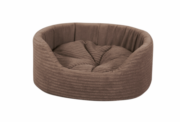 Лежак Премиум Линия гранд №4 коричневый велюр / 70х56х20 см