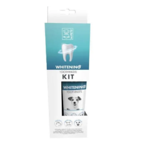 Набор для ухода за зубами собак M-PETS отбеливающий в коробочке
