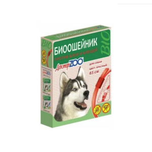 Ошейник против блох и клещей Доктор ЗОО для взрослых собак / 65 см