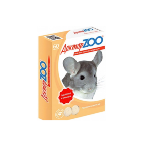 Витамины "Здоровье и красота" для шишилл Доктор ZOO / 60 табл.