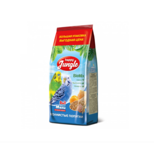 Корм Happy Jungle для волнистых попугаев / 900 гр.