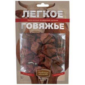 ДЕРЕВЕНСКИЕ ЛАКОМСТВА для собак Лёгкое говяжье / 50 гр.