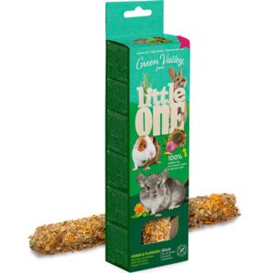 LITTLE ONE Green Valley беззерновая палочка для декоративных животных с травами / 160гр.