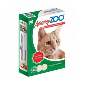 ДОКТОР ZOO "Здоровье и красота" с L-карнитином и таурином / 90 табл.