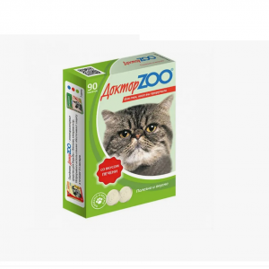 ДОКТОР ZOO Со вкусом печени для кошек / 90 табл.