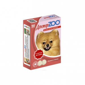 ДОКТОР ZOO Со вкусом ветчины для собак / 90 табл.