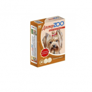 ДОКТОР ZOO Со вкусом копченостей для собак / 90 табл.