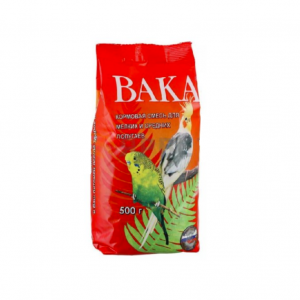 Кормовая смесь Вака для мелких и средних попугаев / 500 гр.
