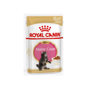 РОЯЛ КАНИН KITTEN Maine Coon для котят породы Мэйн Кун до 15 месяцев в соусе / 85 гр.