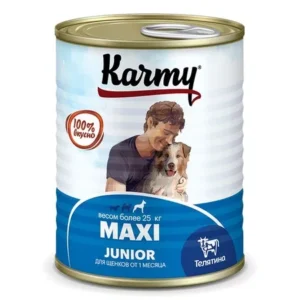 КАРМИ для щенков крупных пород Телятина / 340 гр.