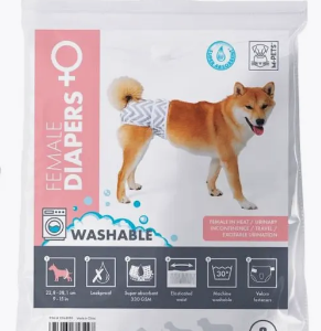 Подгузники M-Pets многоразовые для собак, размер №2 S / талия 22,8-38,1 см