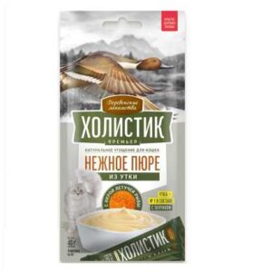 ДЕРЕВЕНСКИЕ ЛАКОМСТВА Нежное пюре из утки и икры для кошек / 4шт/уп.