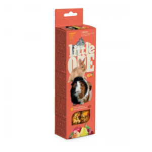 Палочки Little One для морских свинок, кроликов и шиншилл с фруктами / 2х60 гр.