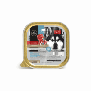 СЕКРЕТ Premium ассорти из мяса с говядиной и сердцем в желе для взрослых собак / 300 гр.