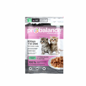 ПРОБАЛАНС KITTEN для котят с кроликом в желе / 85 гр.