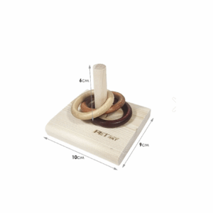 Игрушка для птиц Пирамида с кольцами XL / 10х9х8 см