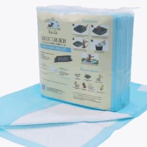 Пелёнки VitaVet CARE впитывающие с фиксированными полосками 60х60 см / 35 шт