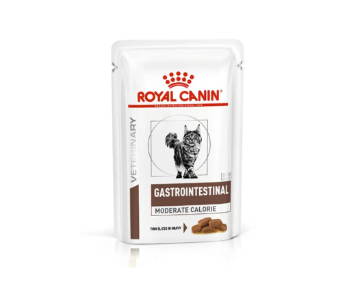 РОЯЛ КАНИН GASTROINTESTINAL MODERATE CALORIE при нарушениях пищеварения для кошек / 85 гр.