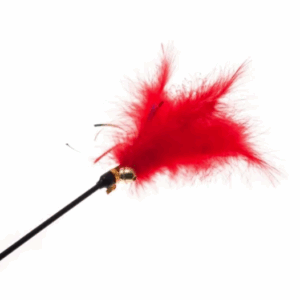 Игрушка для кошек Дразнилка с пером и с колокольчиком