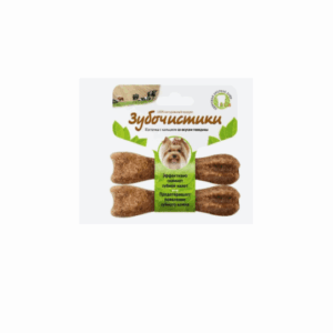 ДЕРЕВЕНСКИЕ ЛАКОМСТВА для собак с кальцием со вкусом говядины, для собак до 10 кг. / 36 гр.