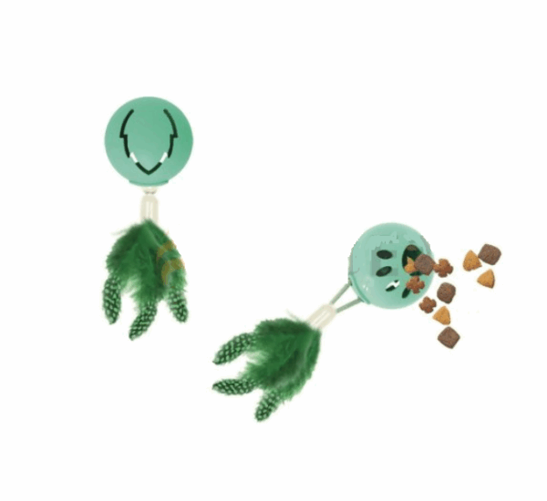 Игрушка для кошек с дозатором для угощений Листочек с кошачьей мятой / 11,5х10,5х4 см Игрушка для кошек с дозатором для угощений Листочек с кошачьей мятой / 11,5х10,5х4 см