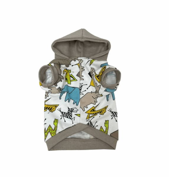 Футболка с капюшоном для собак / размер 28 см