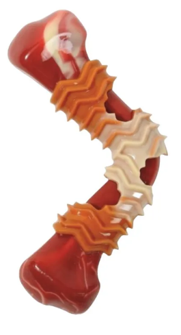 Игрушка для собак Карнивор ребрышки, вкус бекона / 12,4х6,1х3,5 см