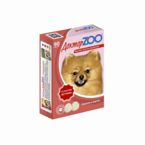 ДОКТОР ZOO Со вкусом ветчины для собак / 90 табл.