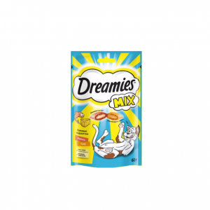 ДРИМИС подушечки Mix с лососем и сыром для кошек / 60 гр.