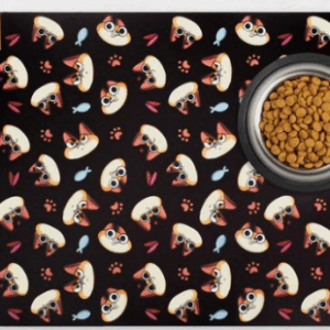 Коврик под миски Голодные коты / 43х28 см