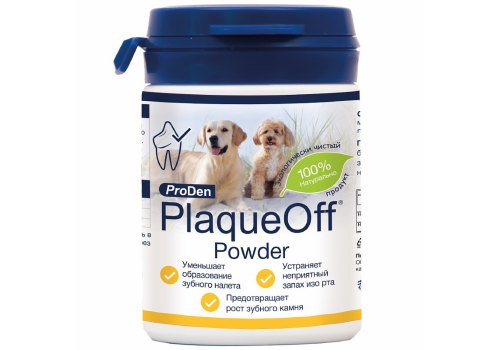 ProDen PlaqueOff для профилактики зубного камня у собак и кошек / 40 гр.