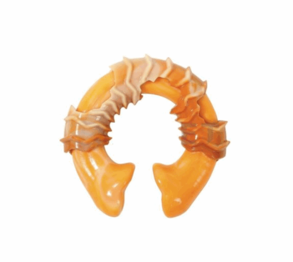 Игрушка для собак Карнивор круглая кость, вкус бекона / 10,8х9,7х3,6 см