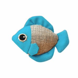 Игрушка для кошек текстильная PLAY Рыбка / 8x4x7 см