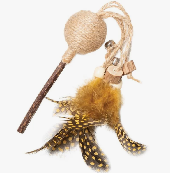 Игрушка для кошек из мататаби Леденец на палочке / d40/270 мм