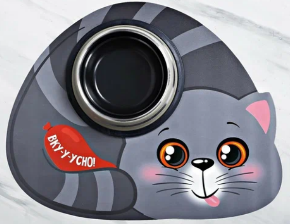 Коврик под миски Вку-у-усно! / 43х28 см