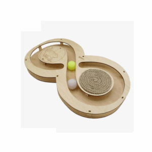 Игрушка для кошек Игровой комплекс Восьмерка с шариками / 49х27х3,6 см