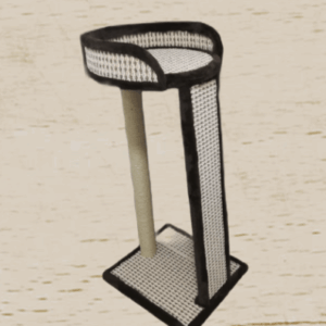 Домик-когтеточка для кошек Комплекс Трон / 45x57x90 см