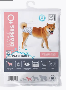 Подгузники M-Pets многоразовые для собак, размер № М / талия 35,5-50,8 см