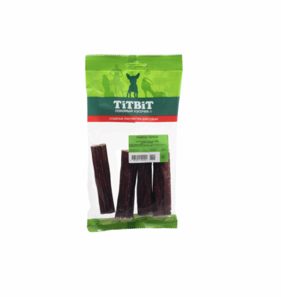 ТИТБИТ для собак Пищевод говяжий / 39 гр.