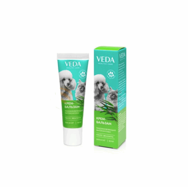 Крем-бальзам ранозаживляющий фитокомплекс с маслом эвкалипта / 30 мл.