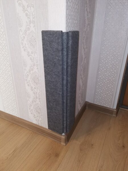 Когтеточка для кошек на липучках угловая двухсторонняя / 59х20 см