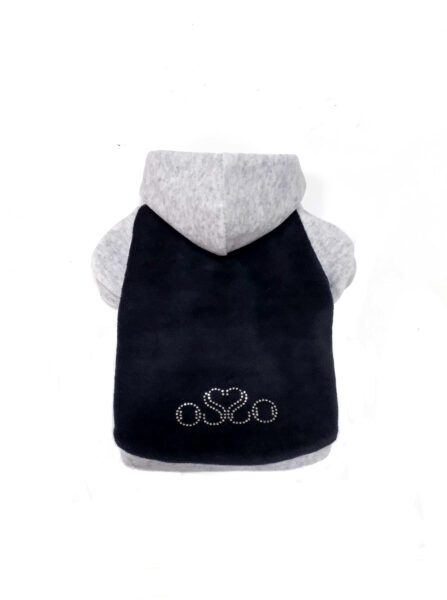 Толстовка из велюра с капюшоном / размер 20 см