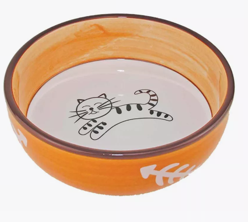 Миска керамическая Довольный кот / 0,29 л