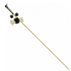 Игрушка для кошек Удочка-дразнилка Жучок, 510 мм