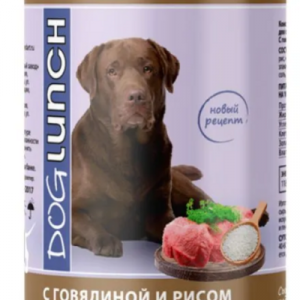ДОГ ЛАНЧ для собак экспресс-обед с Говядиной и рисом / 410 гр.