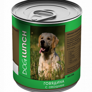 ДОГ ЛАНЧ для собак Говядина с овощами / 750 гр.