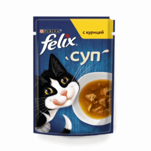 ФЕЛИКС Суп с курицей для кошек / 48 гр.