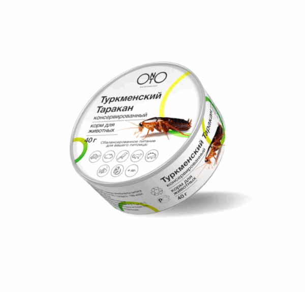 Туркменский Таракан ONTO консервированный корм для животных / 40 гр