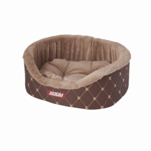 Лежак Премиум Карбон №4 кофе/молоко / 64х49х20 см